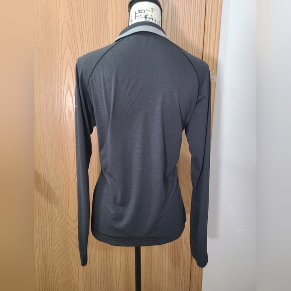 Columbia Titanium Half Zip Long Sleeve Striped Athletic Top - Picture 2 of 3